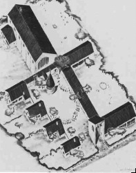 Abb. 16) Dominikus Böhm: Kirche und Pfarrhof (P), Brühl. 1951 mariendom kiem abb 16